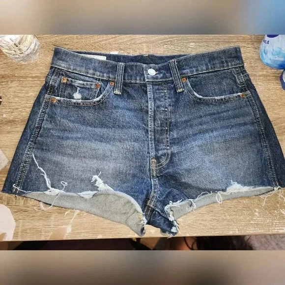 GAP Cheeky Short High Rise Button Fly Denim Cutoff Jean Shorts Daisy Dukes 28 6P - Picture 1 of 8